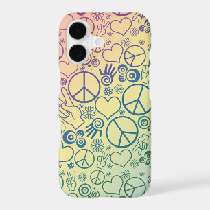 Rainbow Peace Symbol Design Pattern iPhone 17 Case