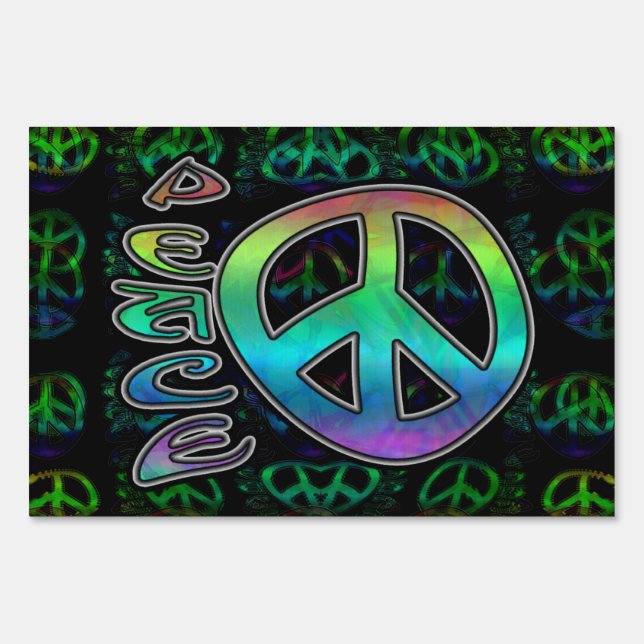 Rainbow Peace Yard Sign (Front)