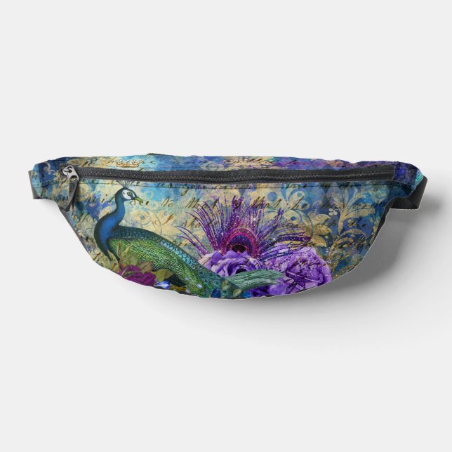 Rainbow Peacock Fanny Pack (Lay Down)