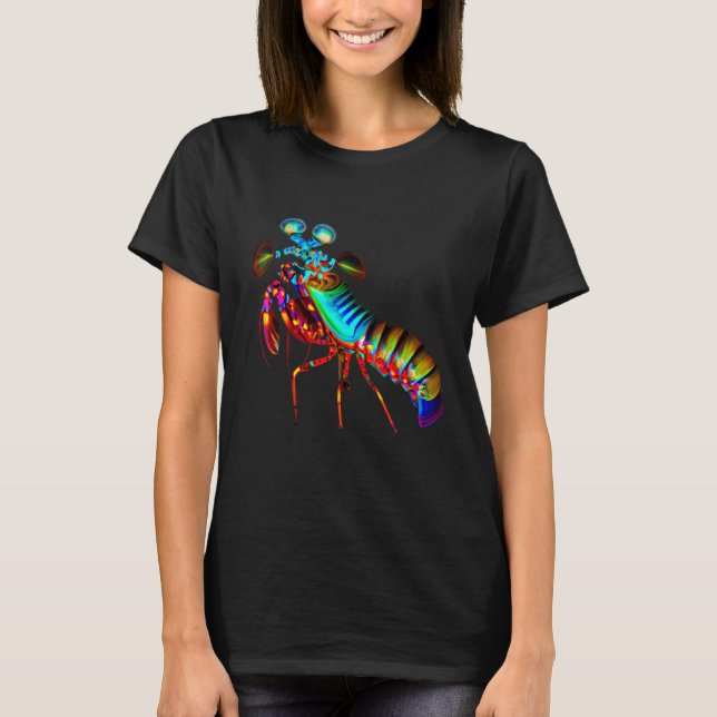 Rainbow Peacock Mantis Shrimp T-Shirt (Front)