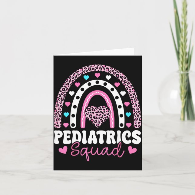 Rainbow Pediatrics Squad - Valentine's Day Pediatr Card (Front)