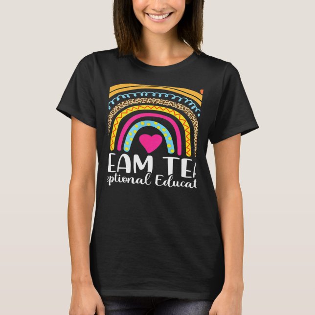 Rainbow Pencil Dream Exceptional Education Team SP T-Shirt (Front)