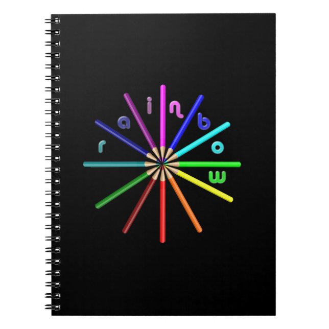 rainbow pencils notebook (Front)