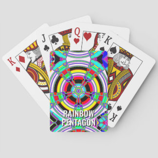RAINBOW PENTAGON ( you may change the words ) Poker Cards