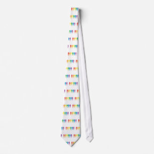 Rainbow People Neck Tie