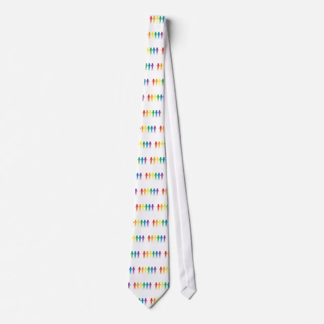 Rainbow People Neck Tie (Front)