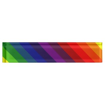 Rainbow Perfection! ~ Name Plate by TheWhippingPost at Zazzle