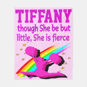 RAINBOW PERSONALIZE CHEERLEAD PERSONALIZED BLANKET