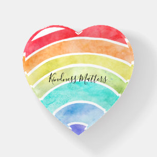 Rainbow personalized inspirational quote paperweight