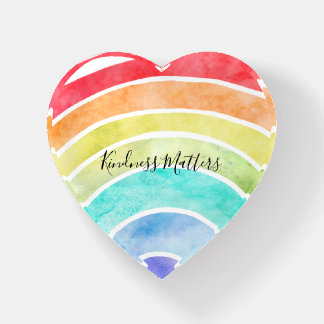 Rainbow personalized inspirational quote paperweight