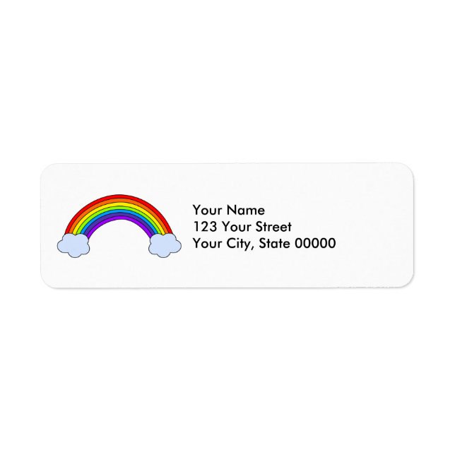 Rainbow Personalized Label (Front)