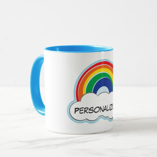 RAINBOW | personalized mug (Front Left)