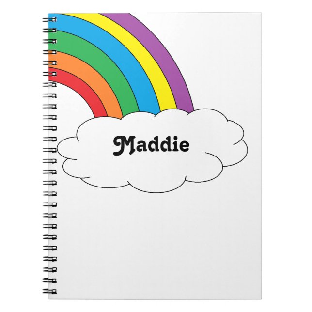 Rainbow Personalized Notebook (Front)