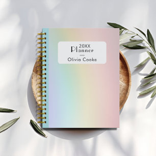 Rainbow Personalized Planner With Custom Name