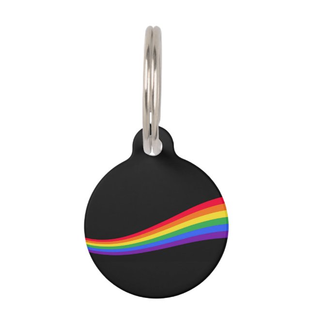 Rainbow Pet ID Tag (Front)