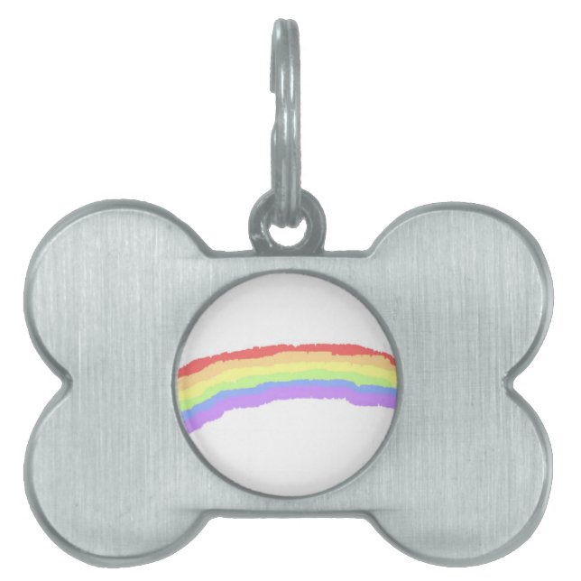 Rainbow Pet ID Tag (Front)