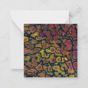 Rainbow Petrified Dinosaur Bone Note Card