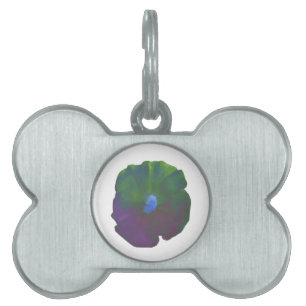 Rainbow Petunia Pet Tag
