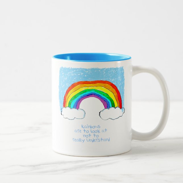 Rainbow Philosophy Two-Tone Coffee Mug (Right)