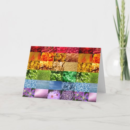 Rainbow Photo Collage Card