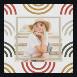 Rainbow Photo  Faux Canvas Print<br><div class="desc">Modern colorful rainbow arches with framed photo wall faux canvas print. Please view this collection for coordinating items.</div>