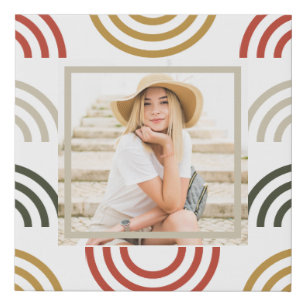 Rainbow Photo Faux Canvas Print