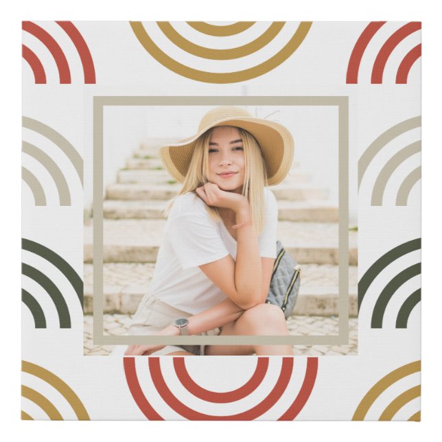 Rainbow Photo  Faux Canvas Print (Front)