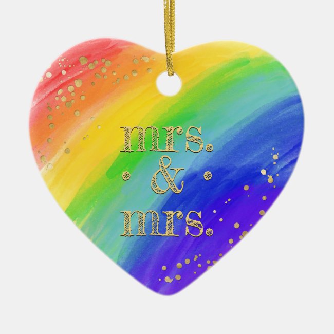 Rainbow & Photo LGBT Love is Love Watercolor