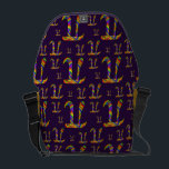 Rainbow Pi Pattern Courier Bag<br><div class="desc">Cool and funky rainbow colored Pi pattern on purple design. 3.14 is the number π and March 14th is Pi Day</div>
