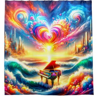 Rainbow Piano Art
