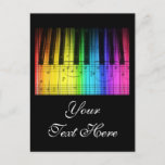 Rainbow Piano Keyboard And Notes at Zazzle