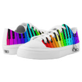 Rainbow Piano Keyboard Low Top Shoes (Pair)