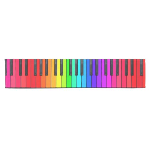 Rainbow Piano Keyboard Table Runner