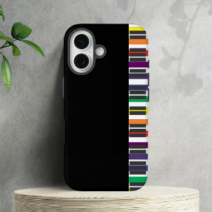 Rainbow Piano Keys iPhone 16 Case
