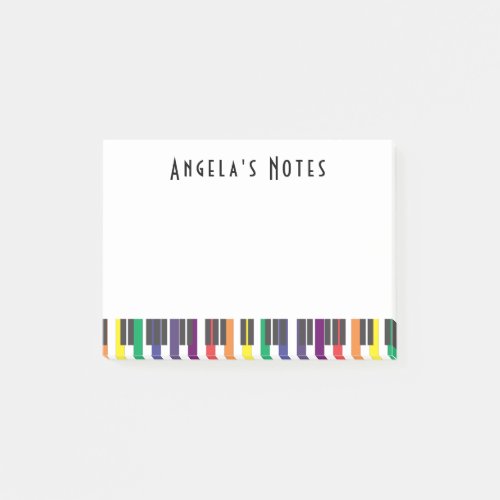 Rainbow Piano Keys Post_it Notes