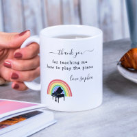 Rainbow Piano Music Teacher Appreciation Gift