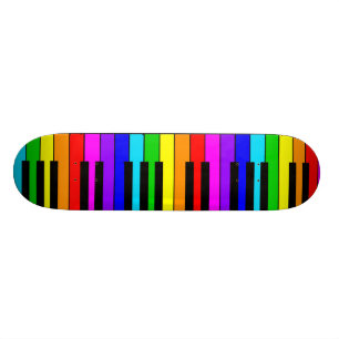 Rainbow Piano Skateboard