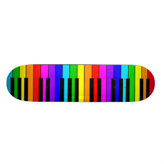Rainbow Piano Skateboard Deck
