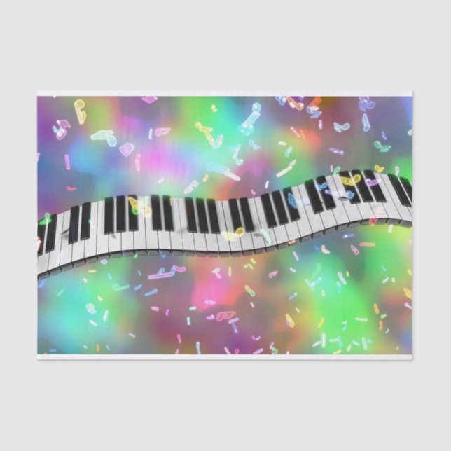 rainbow piano tissue paper (Front)