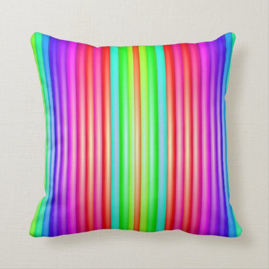 rainbow plush pillow