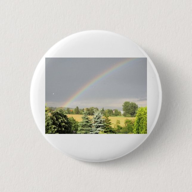 Rainbow Pinback Button (Front)