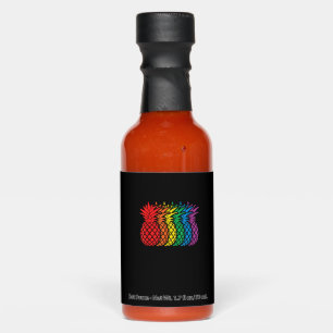 Rainbow Pineapples Aloha Hawaiian Gay Pride Month Hot Sauces