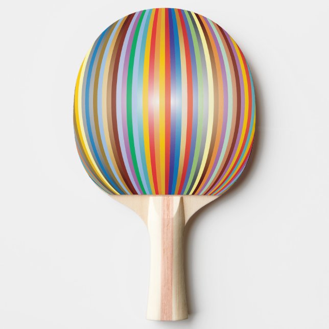 Rainbow Ping Pong Paddle (Front)
