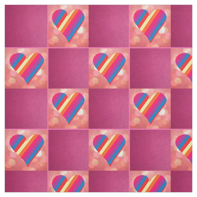 Rainbow Pink 2 Fabric (Swatch)