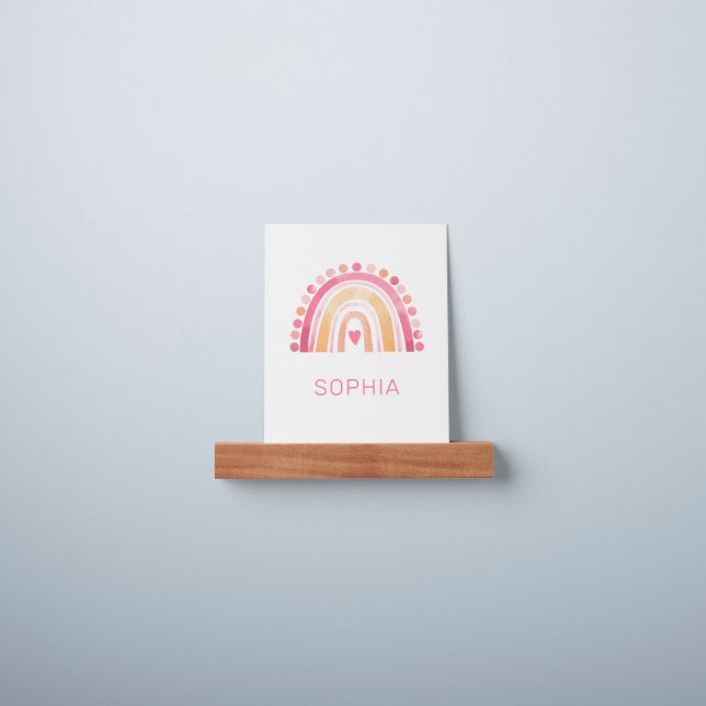 Rainbow pink boho picture ledge (Wall)