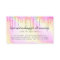 Rainbow pink holographic glitter drips makeup hair