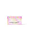 Rainbow pink holographic glitter drips makeup hair