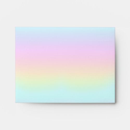 Rainbow pink princess envelopes