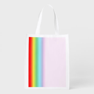 Rainbow Pink Reusable Grocery Bag, Bolsa de superm Grocery Bag