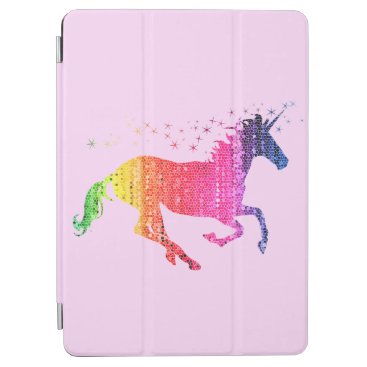 Rainbow Pink Unicorn iPad Air Cover